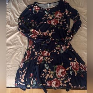 Floral Long Sleeve Dress